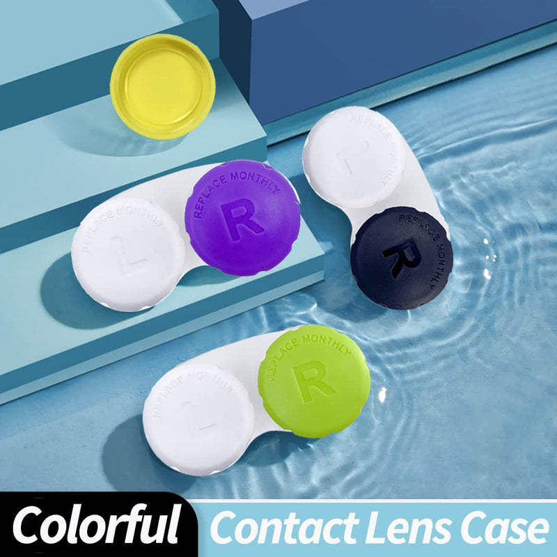 [Australia - AusPower] - Cases for Contact Lens, Travel Daily Use 3 Pack Navy Blue 
