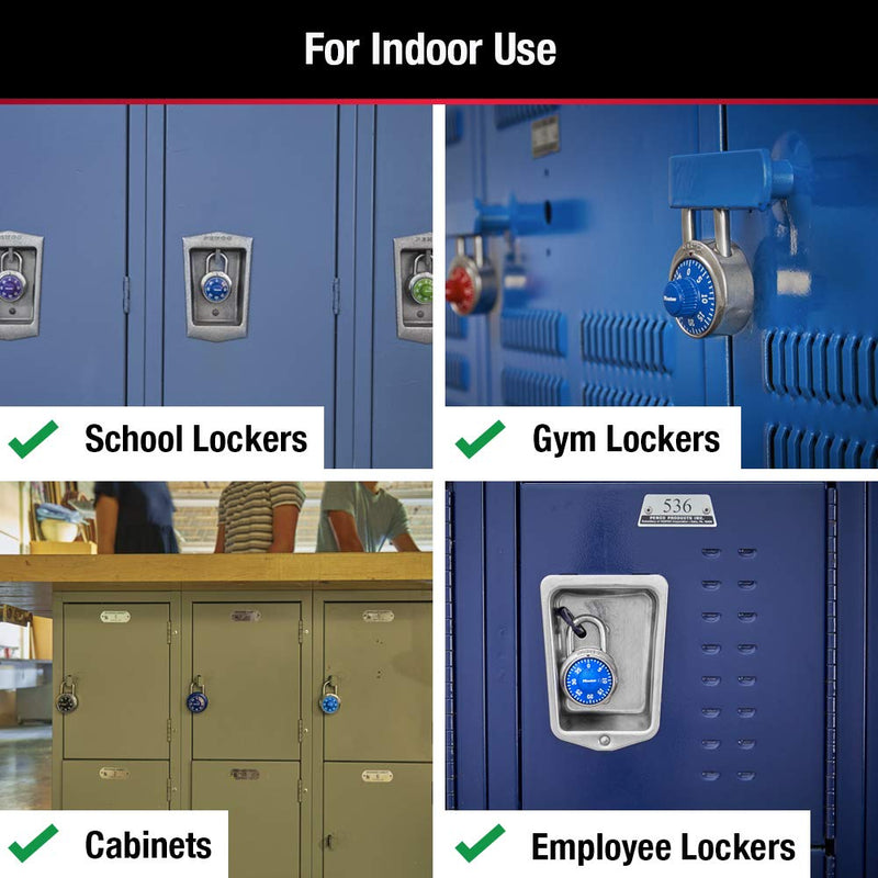 [Australia - AusPower] - Combination Lock for Gym Lockers  Master Lock Locker Combination Padlock, Pack, Blue  The Ideal Combo Lock for School/Gym Locker Security 
