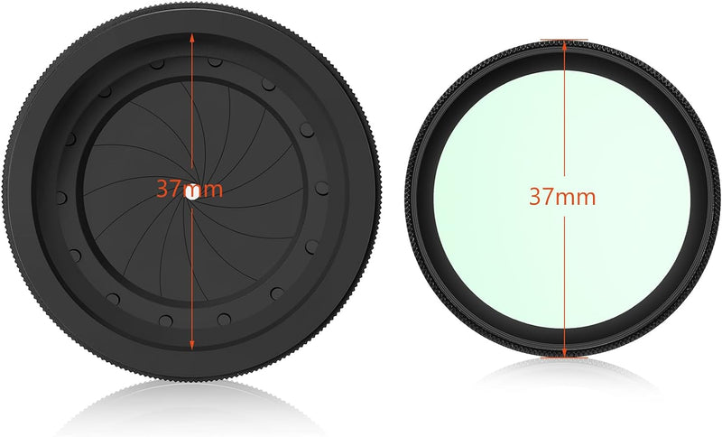 Adjustable Iris Aperture Diaphragm Filter Pack M30 to M37 Iris Aperture Diaphragm Adapter Optical Diaphragm 1.5-26mm Lens Module Adapter Ring PVS-14 PVS 14 Optics pvs14 Iris Filter Pack