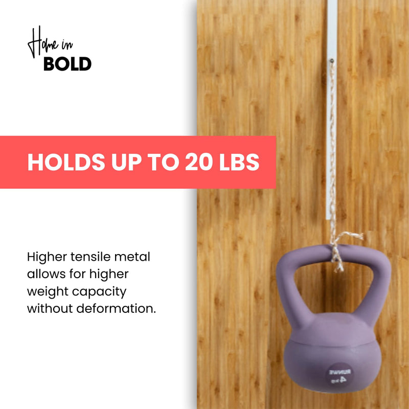 [Australia - AusPower] - Over-The-Door Mirror Hanger (Patent Pending) : Adjustable 14.5-inch Door Mirror Hanger Set w Protective Lining | Over The Door Mirror Hooks Perfect Height &Fit- 2 Mirror Brackets Set 1.5'' Door Depth 