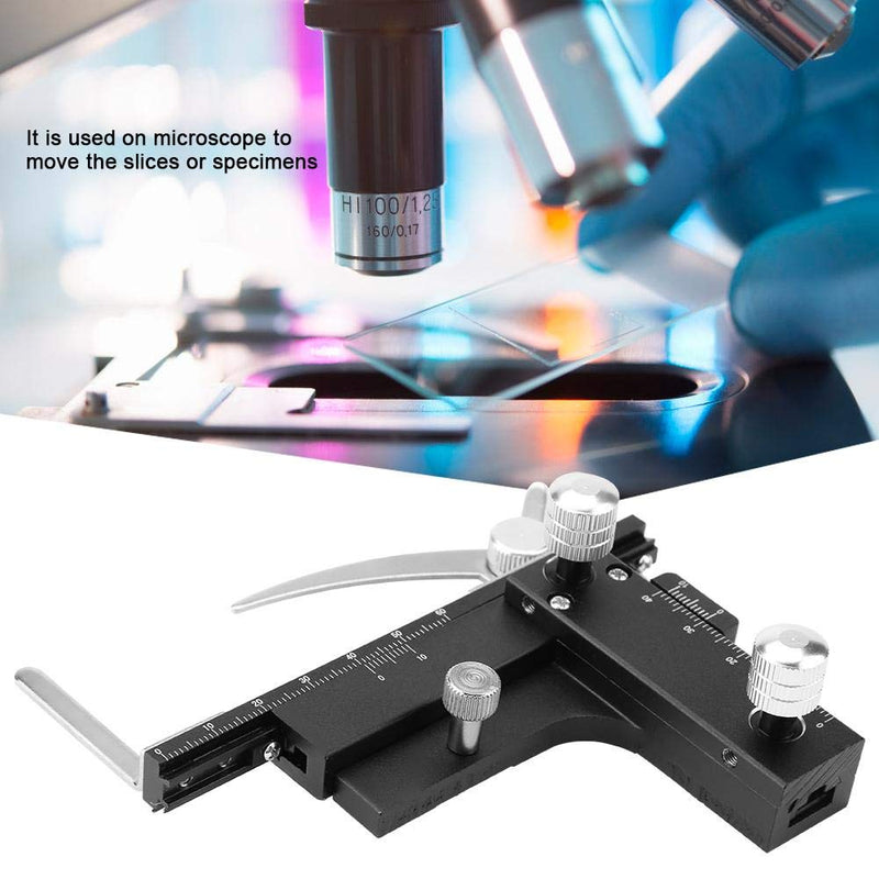 [Australia - AusPower] - Microscope Movable Caliper, High- Movable Ruler Mechanical Stage X-Y Uses on Microscope to Move The 