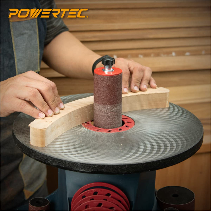 POWERTEC 11210 4.5 Inch Sanding Sleeves for Spindle Sander | 120 Grit | Aluminum Oxide Sandpaper Diameter 1/2 Inch – 3 Pack 1/2"