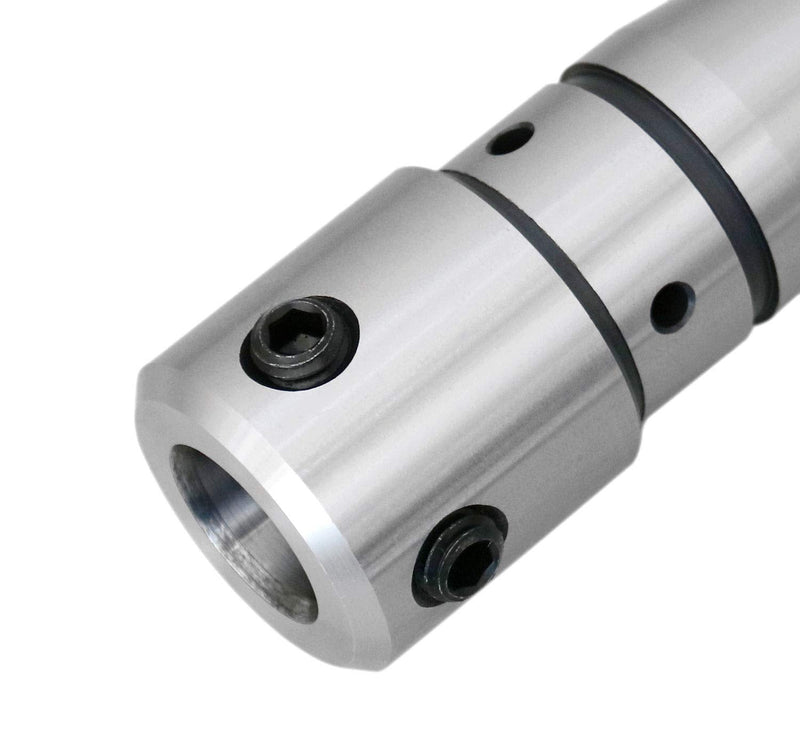 Accusize Industrial Tools R8 to 3/4'' Weldon Shank Arbor Adapter, Compatible with Annular Cutters for Bridgeport Milling Machines, Durable Construction, MC08-0034 | 7/16-20 Drawbar Thread, Spring Pilot Center, Includes Key, for Annular Cutters Used on ...