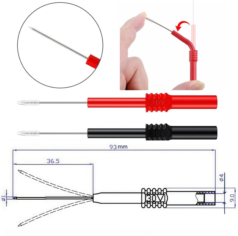 Test Lead Set,4mm Banana Plug (TH-8-KIT) TH-8-KIT