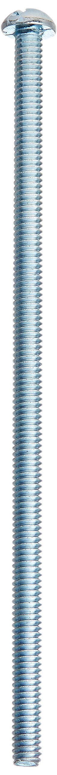 [Australia - AusPower] - 014973315573 Slotted Round Machine Screws, 8-32 x 4, Piece-15, Zinc 8-32 x 4-Inch 