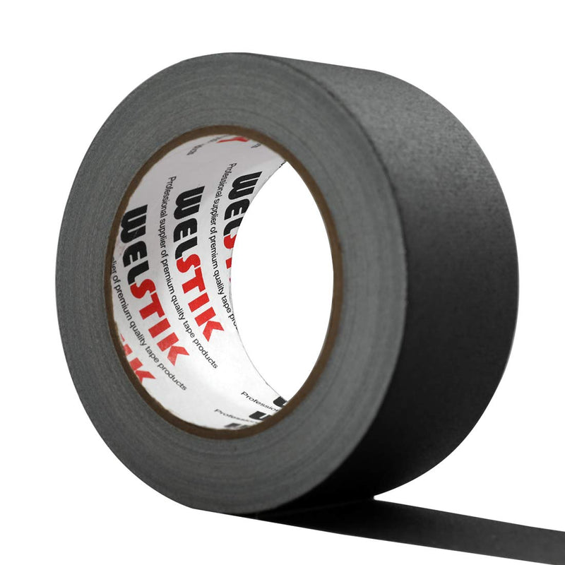 WELSTIK Black Gaffer Tape 2 Inches x 33 Yards, No Residue, Non-Reflective,Waterproof, Can be Torn by Hand, Gaffers Cloth Tape for Photography, Shooting Background Fixed 2" x 33 Yards X1 roll