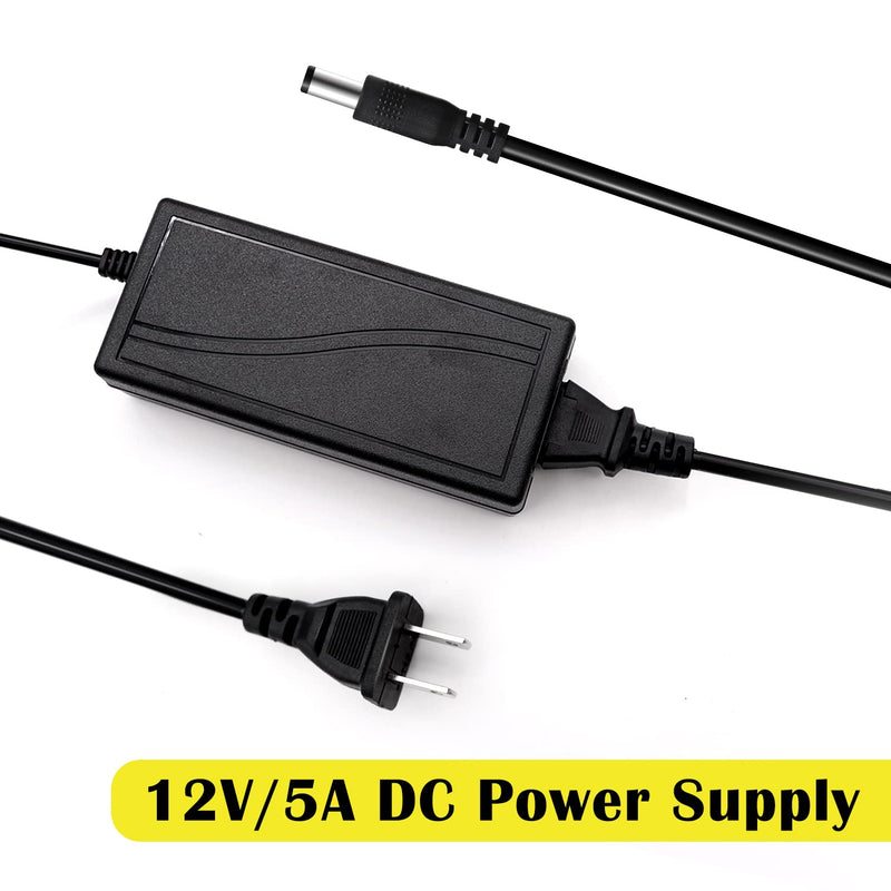 [Australia - AusPower] - 12V 5A 100V-240V AC to DC Power Adapter 5.1x2.1mm 8-Way Power Splitter Cable for CCTV/Camer/DVR H-M-025 12V 5A Power Adapter 