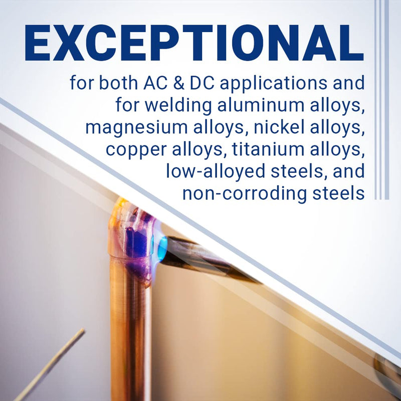 Midwest Tungsten Service TIG Welding Tungsten Electrodes 10-Pack (Blue - 2% Lanthanated (WL20/EWLa-2), 5pc 1/16" & 5pc 3/32") Blue - 2% Lanthanated 5pc 1/16" & 5pc 3/32"