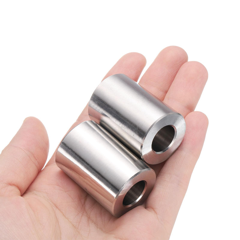 uxcell 5pcs Stainless Steel Spacer 1/2" Bore x 1" OD x 1-7/16" Length Screw Bushing Plain Finish Round Metal Spacer for M12 Screws Bolts and Rods 1/2" x 1" x 1-7/16"