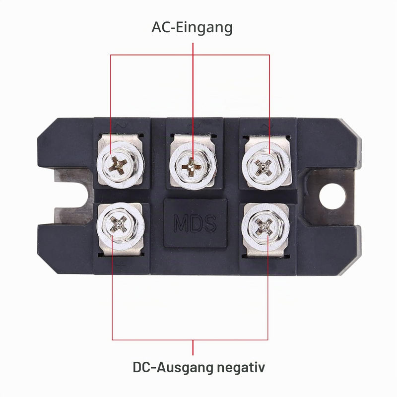 DEWIN 3 Phase Diode Bridge Rectifier, 150A Rectifier Bridge Bridge Rectifier, Three Phase Diode Bridge Rectifier, MDS150A, 1600V Power