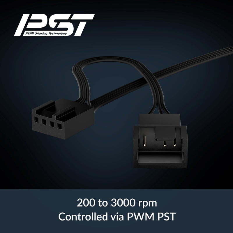 [Australia - AusPower] - ARCTIC P9 PWM PST - PC Fan, 92 mm PWM case Fan with Cable Splitter, Optimized for Static Pressure, 200-3000 RPM, Quiet and efficient Motor, 0dB Mode - Black 