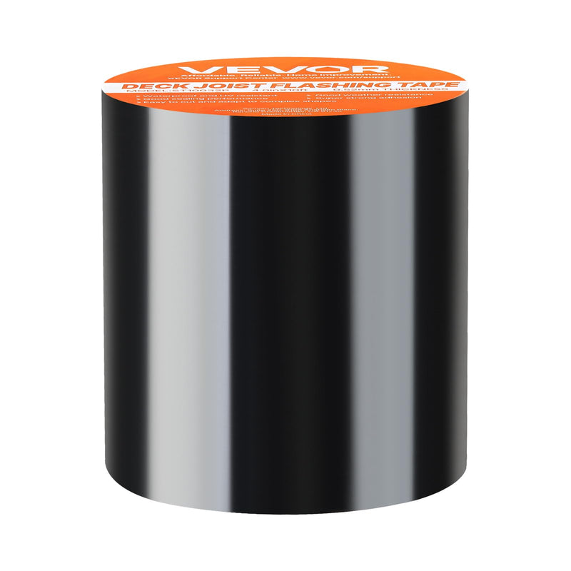 VEVOR Waterproof Patch and Seal Tape, 4 inch x 10 ft, Pack of 2, Weather-Resistant Waterproof Tape for Leaks and Repairs, Peel and Stick Easy Indoor and Outdoor Use for Roof, Wall, and Pipe, Black