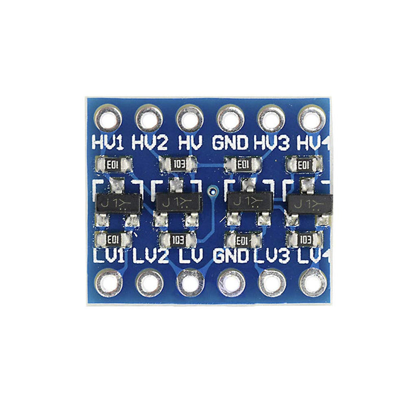 [Australia - AusPower] - Youmile 3.3 V to 5 V 4 Channels IIC I2C Logic Level Converter Bi-Directional Shifter Module for Arduino/Raspberry Pi with Dupont Cable Pack of 10 