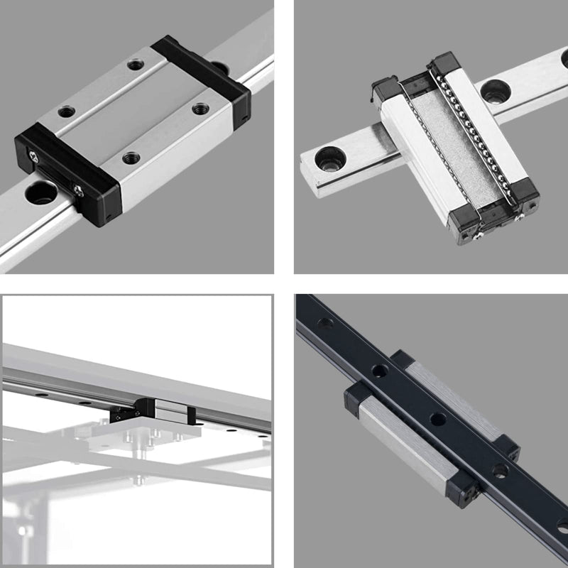 [Australia - AusPower] - MGN12H Black Linear Guide Rail 300mm with MGN12H Bearing Steel Black Carriage Block,for Ender 3, Corexy, Tronxy 3D Printers Upgrades and CNC Machine 