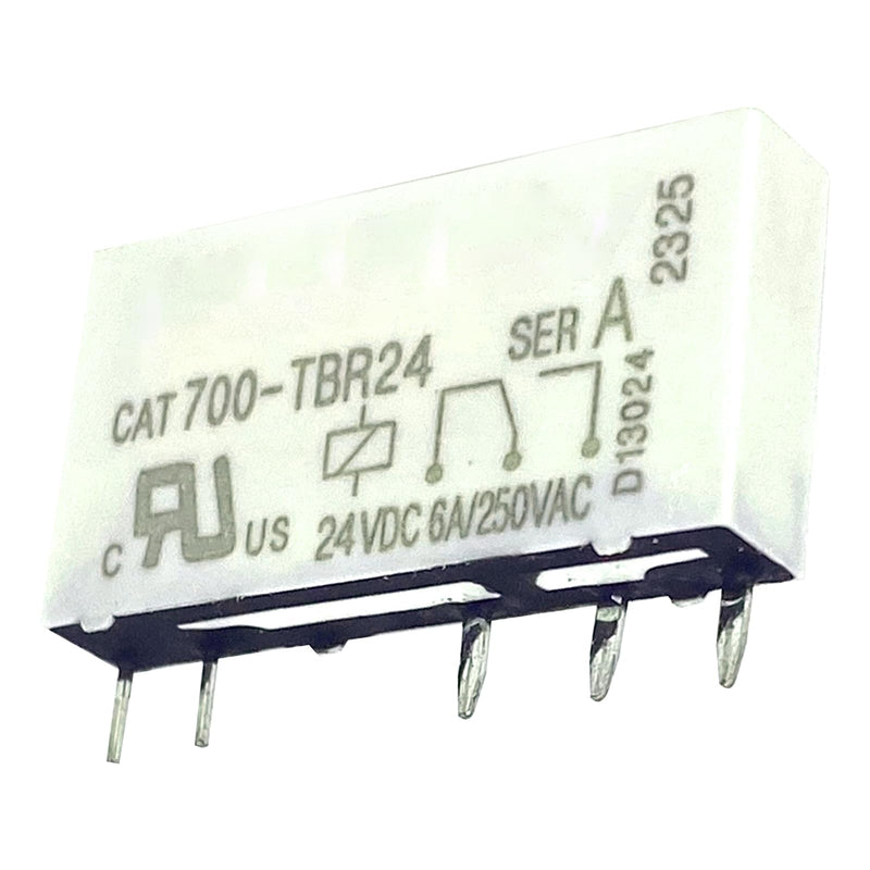 15-Pack CAT700-TBR24 Relay - 24VDC 6A/250VAC 5-Pin - Compatible for Allen-Bradley, Industrial Control Panels, HVAC & Automation Systems 15