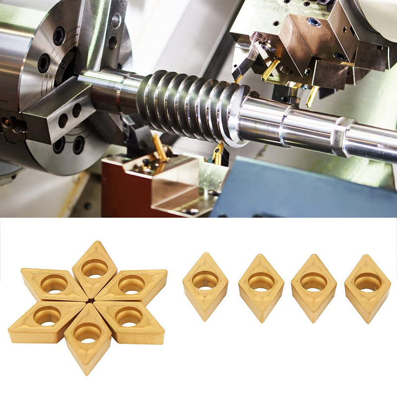 [Australia - AusPower] - DCMT11T308 DCMT32.51 Carbide Inserts, Blades, Lathe, Rotary Tool for Roughing and Prefinishing, Suitable Applications, #011 