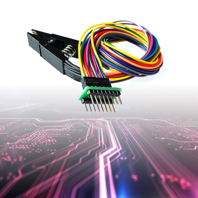 [Australia - AusPower] - Acxico 1Pcs SOP16 IC Test Clip SOP SOIC 16 SOIC16 Pin IC Test Clamp Sop16 to Dip8 Flash Clip Suitable for 25 Series Chips 