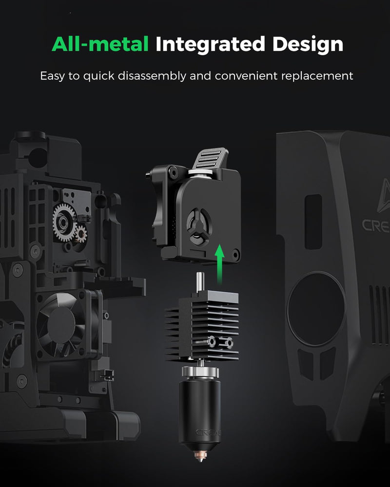 Creality Official K2 Ceramic Heating Block Hotend Kit, with Quick-swap Nozzle Kit, Supports 300°C High Temperature, All-Metal Integrated Design Extruder Hotend Kit for 3D Printers K2 Combo For K2