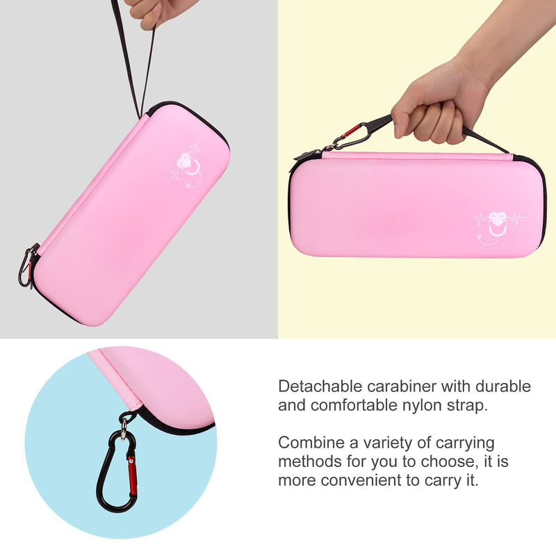 [Australia - AusPower] - Stethoscope Carrying Case, Hard Stethoscope Case Compatible for 3M Littmann Classic III and Trauma Shears for Nurses Bandage Scissors Nurses 7.5" Medical Scissors with Carabiner 