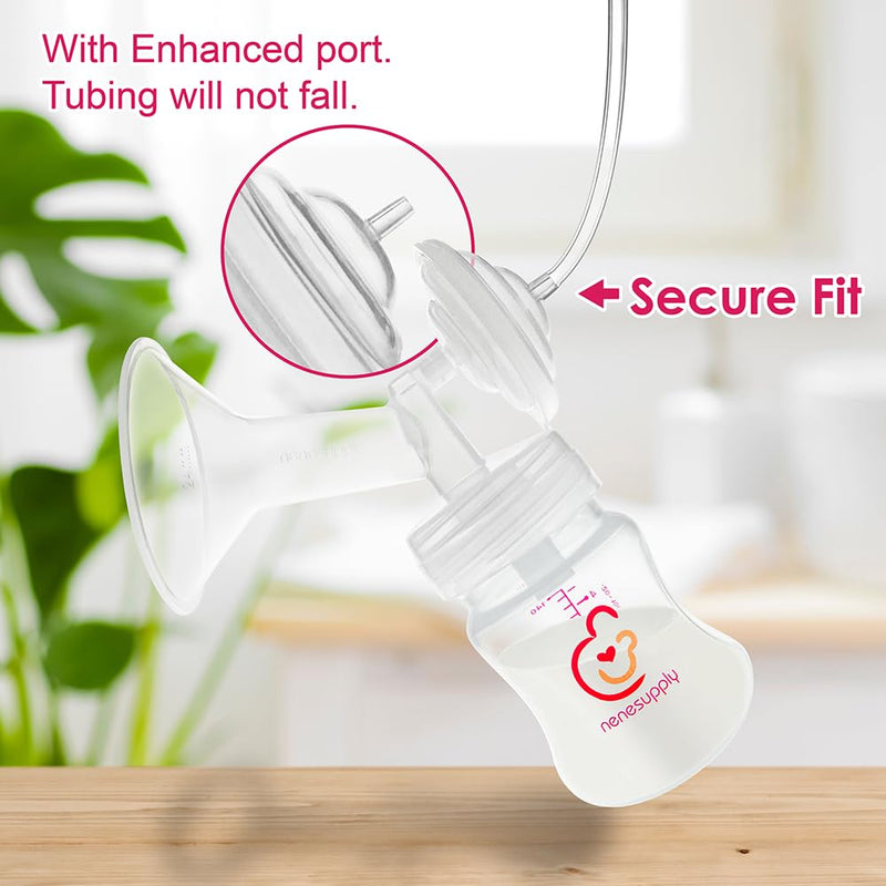 [Australia - AusPower] - Nenesupply Pump Parts Compatible with Spectra S2 S1 9 Plus Breast Pump to Replace Spectra Pump Parts S2 Accessories Flange 17mm Duckbill Valve Tubing Pumping Bottles Backflow Protector 17mm+Bottles 