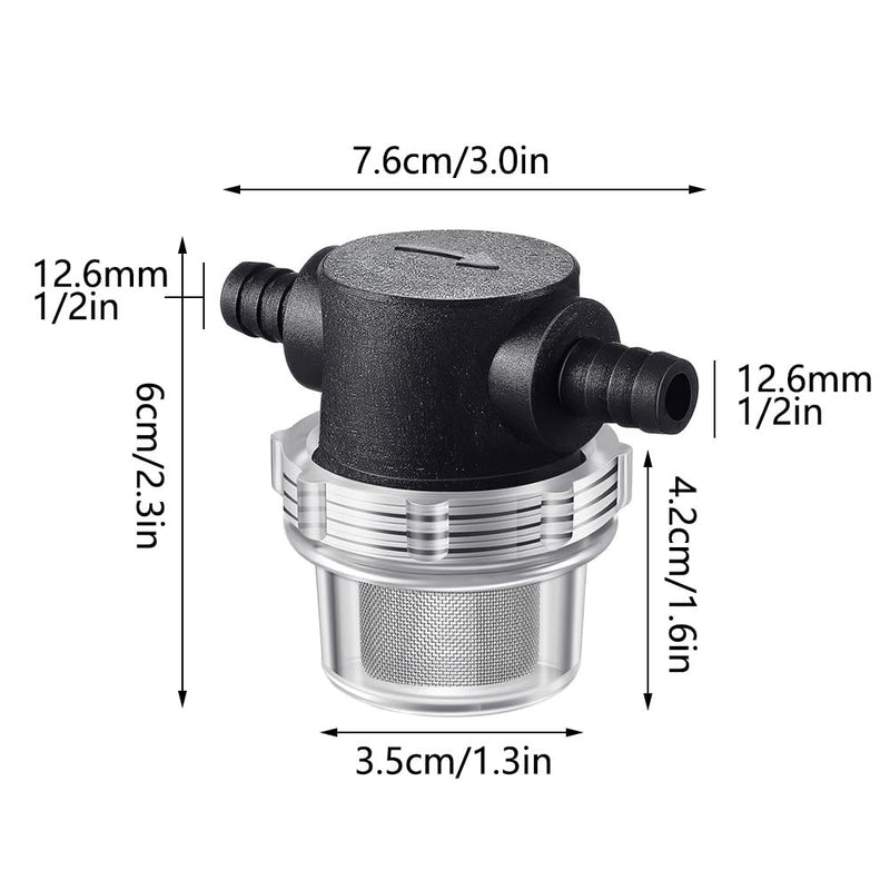 [Australia - AusPower] - TopHomer Water Pump Strainer, 1/2" Aluminum Strainer Grid, Direct Entry Pipeline Filter for Agricultural Irrigation, Garden Watering and Pet Bathing 