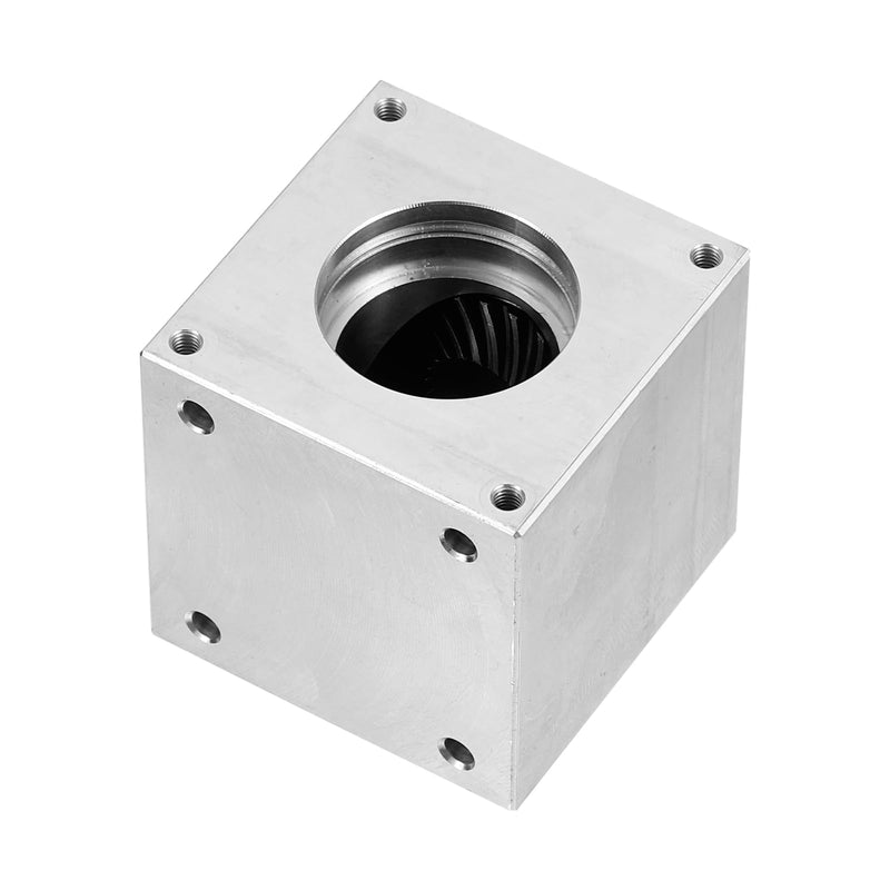 [Australia - AusPower] - uxcell Gear Box 90 Degree Right Angle Bevel Gearbox 1:1 Single Output Shaft 1 Module 20 Teeth Bevel Gear Aluminum Frame Simple Mechanical DIY Module 8mm Shaft(Bore with Keyway) Single Output Bore with Keyway 