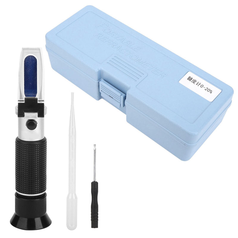 [Australia - AusPower] - Honey Refractometer for Honey 0 to 20% Sugar Test Range with ATC for Most Liquid Sugar Tests 