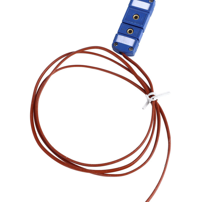 [Australia - AusPower] - T Type Thermocouple Stainless Steel T Type Threaded Thermocouple Diameter 285mm / 11.22in Probe with Pair of Plugs - 200 ℃ ~ 350 ℃ Compatible with ZG1/8 Thread 