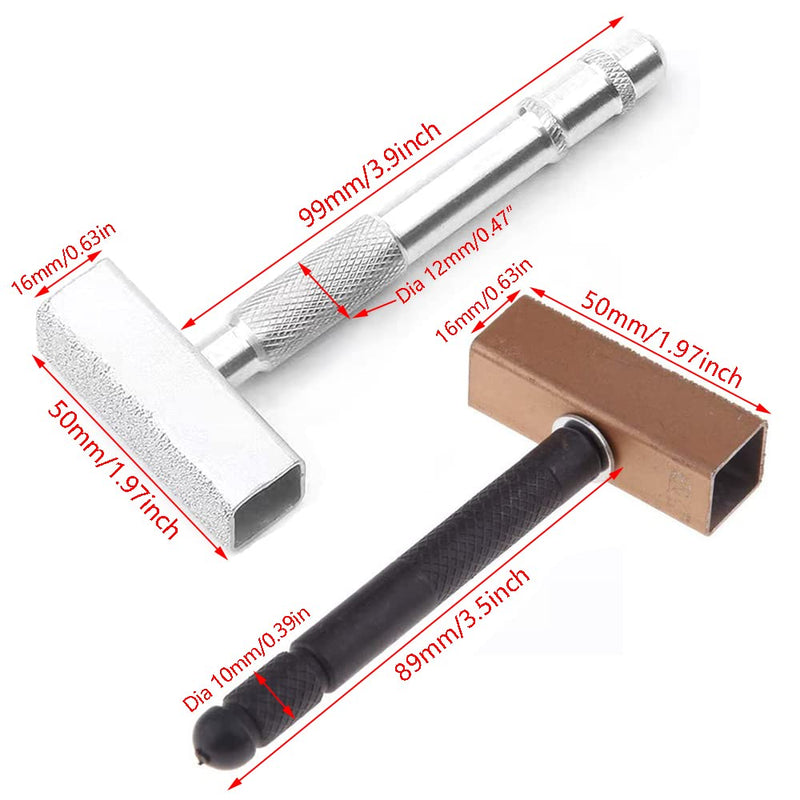 [Australia - AusPower] - 2pcs Diamond Stone Dresser Grinding Wheel Dresser with Flat Diamond Coated Surface for Truing Grinding & Deburring Wheels Dressing Bench Grinder Tool 
