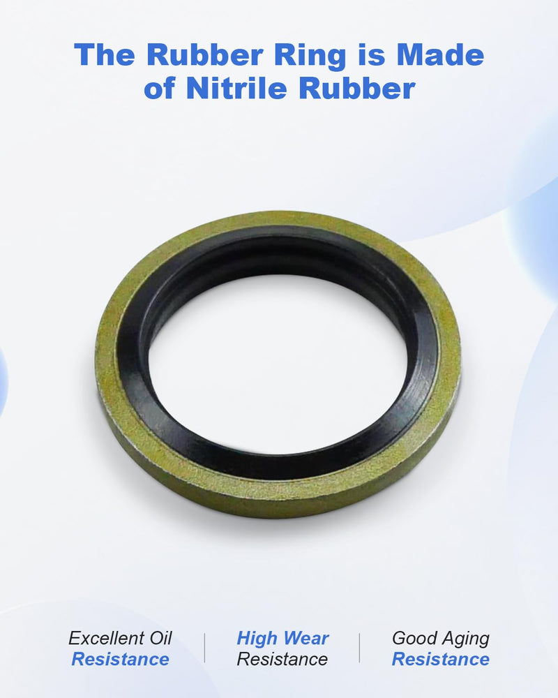 [Australia - AusPower] - Fuel Sealing Washers Seal Washer Fit for Banjo Bolt 8mm 10mm 12mm 14mm, Fit for Dodge Cummins Fuel System, Replace 3963983 3963988 3918188 4934278 40PCS 
