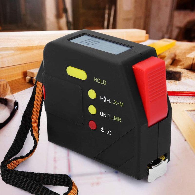 [Australia - AusPower] - Digital Tape Measure, 5m(16ft) Electronic Measuring Tape Portable Woodworking Ruler with LCD Display 