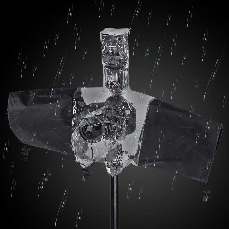 [Australia - AusPower] - DSLR Camera Rain Cover Rainproof Protector Coat Sleeve for DSLR Camera Flashlight 