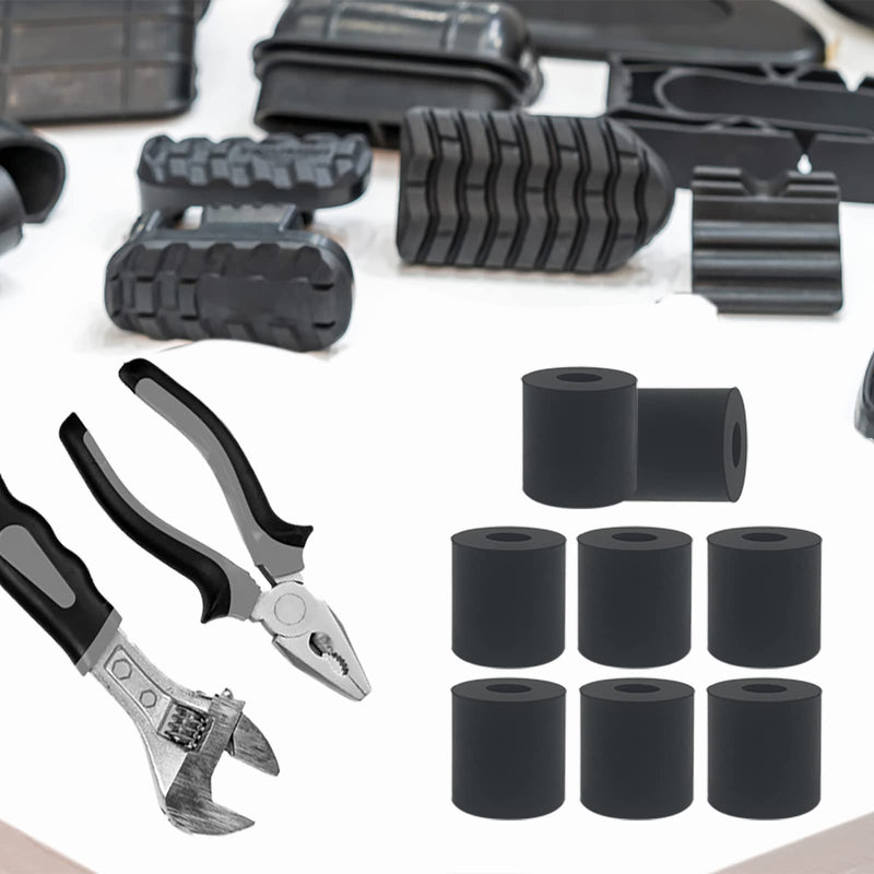 [Australia - AusPower] - 12 PCS Multi Purpose Rubber Spacer 1 Inch OD x 3/8 Inch ID x 1 Inch Thickness, Rubber Bushing Anti Vibration Spacer Thick Rubber Washers for Home and Car 1 x 3/8 x 1 Inch 