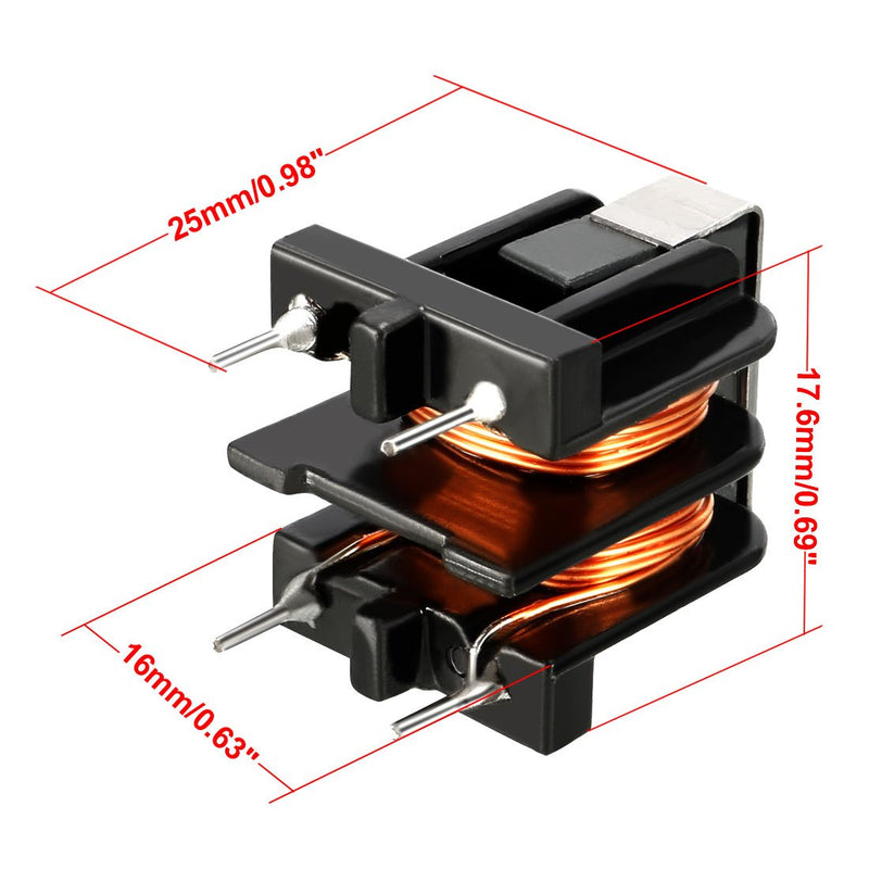 [Australia - AusPower] - uxcell 2Pcs Toroid Magnetic Inductor Monolayer Wire Wind Wound 40mH 1A Inductance Coil 