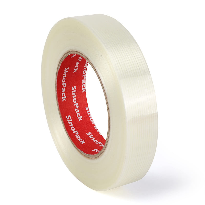 [Australia - AusPower] - Strapping Tape 3Pack 5.5Mil x 1in x 50yds Strapping Tape 1 inch Heavy Duty Strong Tape Fiberglass Reinforced Filament Tape 3 