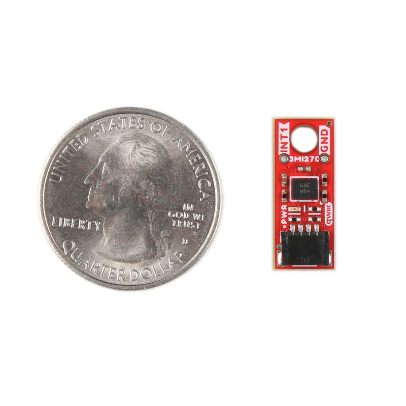 [Australia - AusPower] - SparkFun Micro 6DoF IMU Breakout - BMI270 (Qwiic) Highly Integrated, Low-Power IMU on-chip Motion-Triggered Interrupt Features, Dimensions: 0.3in. x 0.75in, 1.8V and 3.3V Operation. 