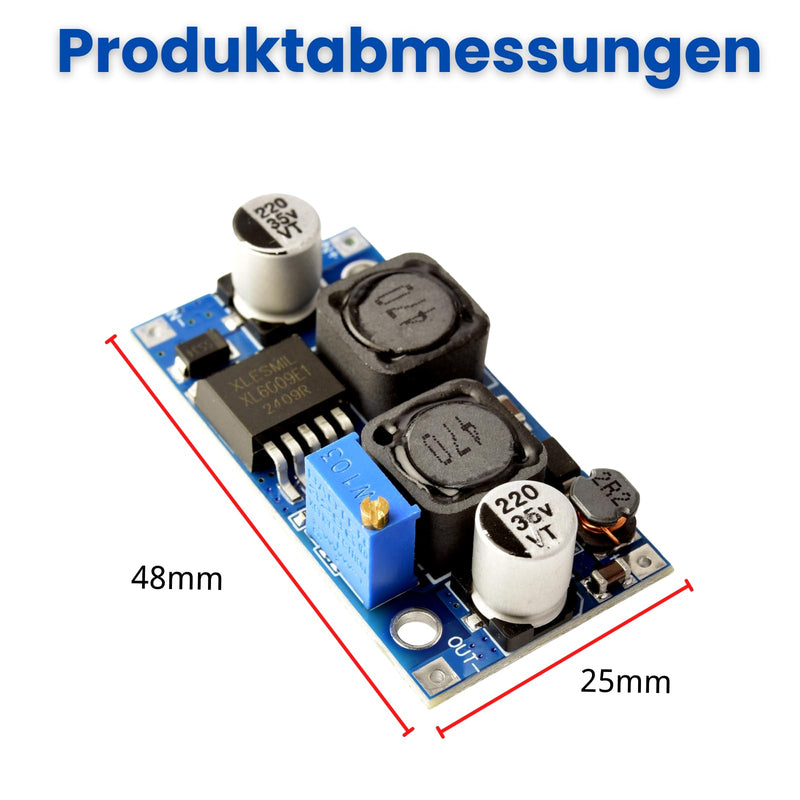 DC-DC 1.5-35V 3A Boost Buck Converter XL6009 Step Up Down Converter Voltage Regulator Power Supply Compatible with Arduino 3D Printer Sola Power Supply Electronic DIY (Pack of 3)