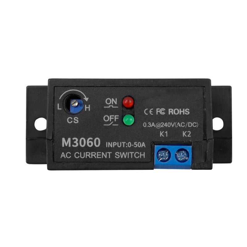 [Australia - AusPower] - Semetall Current Sensing Switch Normally Open Current Sensing Relay Adjustable AC 0.2A -50A(M3060) 0.2-50A M3060 
