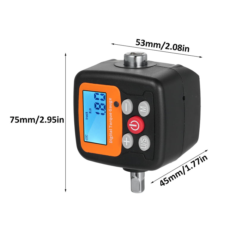 [Australia - AusPower] - ENGC-30 Digital Display Torque Meter 1/2'' to 1/4'' Adapters High Accuracy 4 Torque Units Backlit Display Perfect for tomotive Bike Motorcycle DIY & Home s ENGC-30 