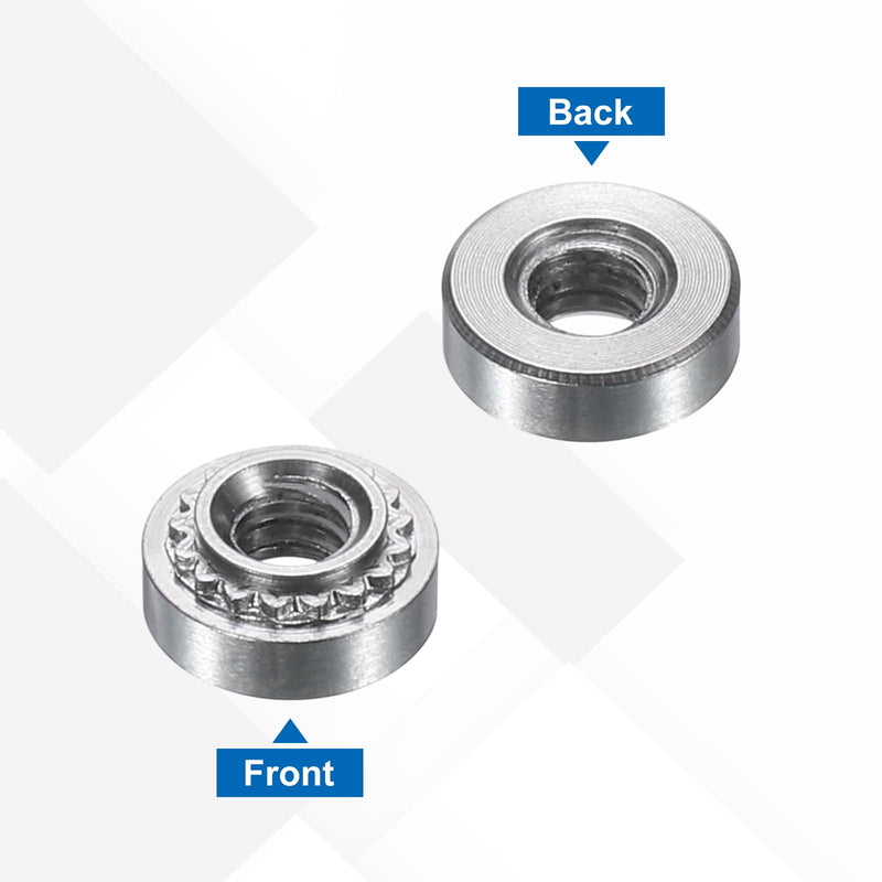 [Australia - AusPower] - uxcell 25Pcs Self-Clinching Nuts, #4-40 x 0.11 304 Stainless Steel Pressure Rivet Nut Mounting Hardware Fastener for Construction Industry #4-40 x 0.11" 25 