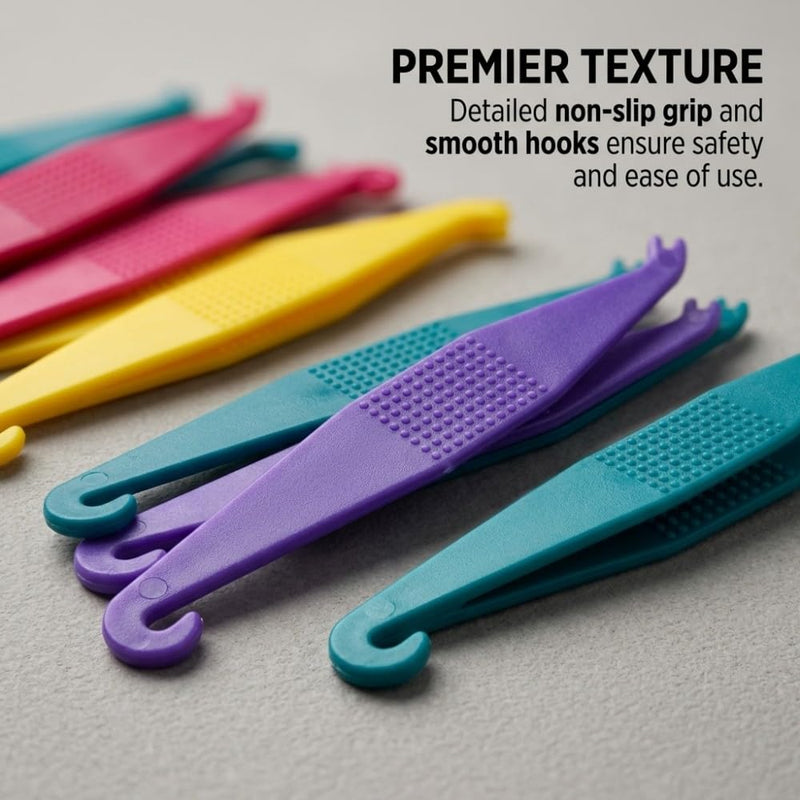 Pack of 100 Orthodontic Elastic Hooks Disposable Plastic Braces Elastic Band Placement Tool Elastic Rope Hook for Dental Dentistry Accessories kq-03