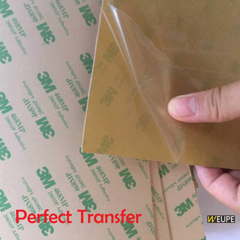 [Australia - AusPower] - Adhesive Transfer Tape, Double Sided Transfer Sheet, 468MP, 12inch x 12inch (5-Pack) 12in x 12in 