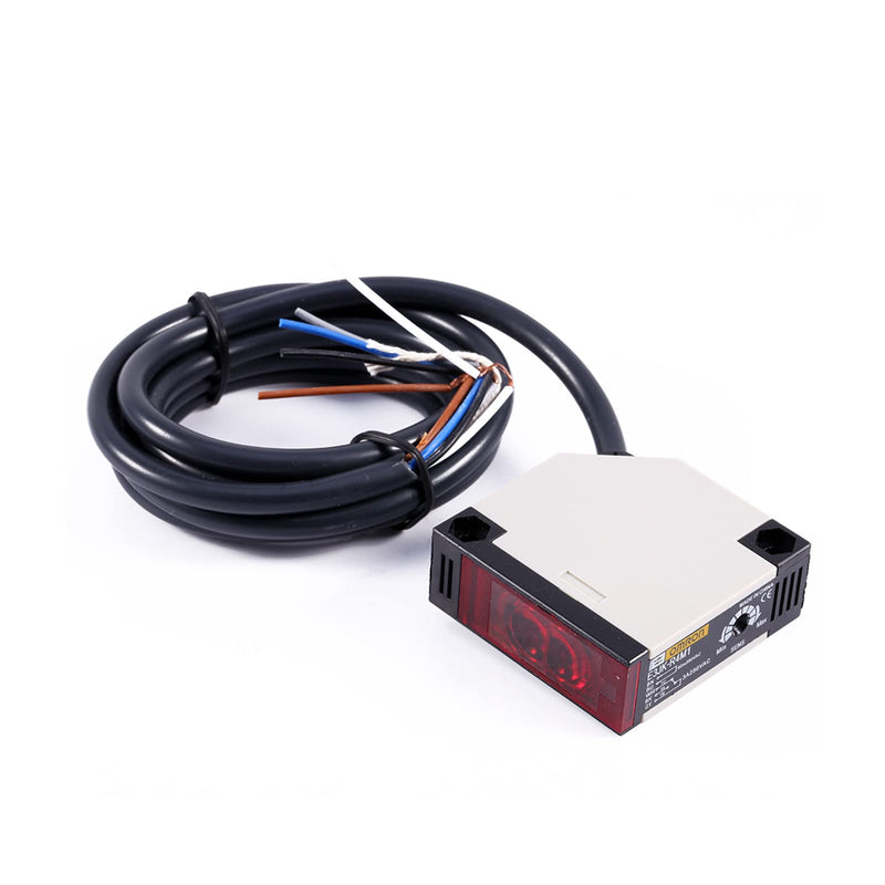 [Australia - AusPower] - Reflector Light Barrier AC 90-250 V 3A Sensor for Light Barrier E3JK-R4M1 Switch for SLR Sensor Light Barrier Switch 