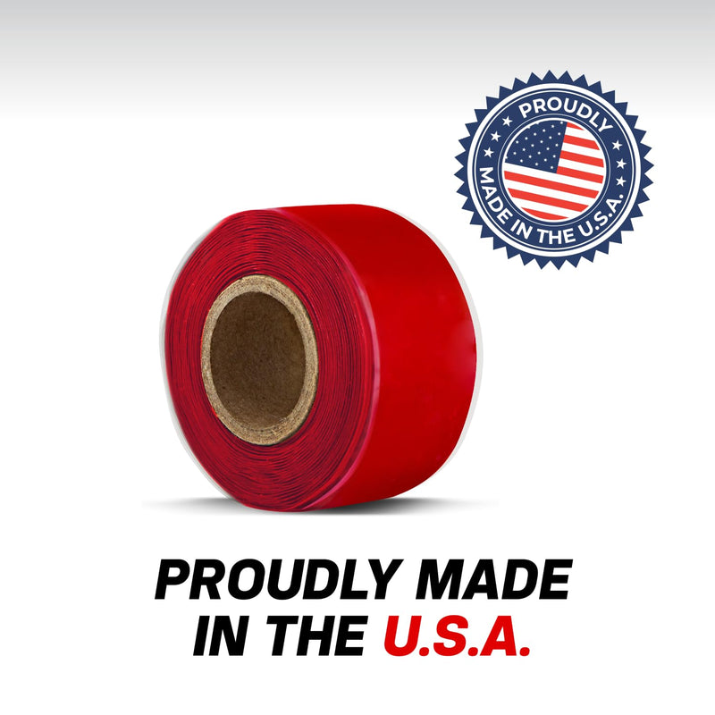 Bond It Rescue Tape, Self-Fusing Silicone Tape, Emergency Plumbing Pipe & Radiator Hose Repair, Electrical Insulation, Waterproof, 950PSI, 1" Width x 36' Length x 0.02" Thick, Clear White 1" x 36' x 20mil