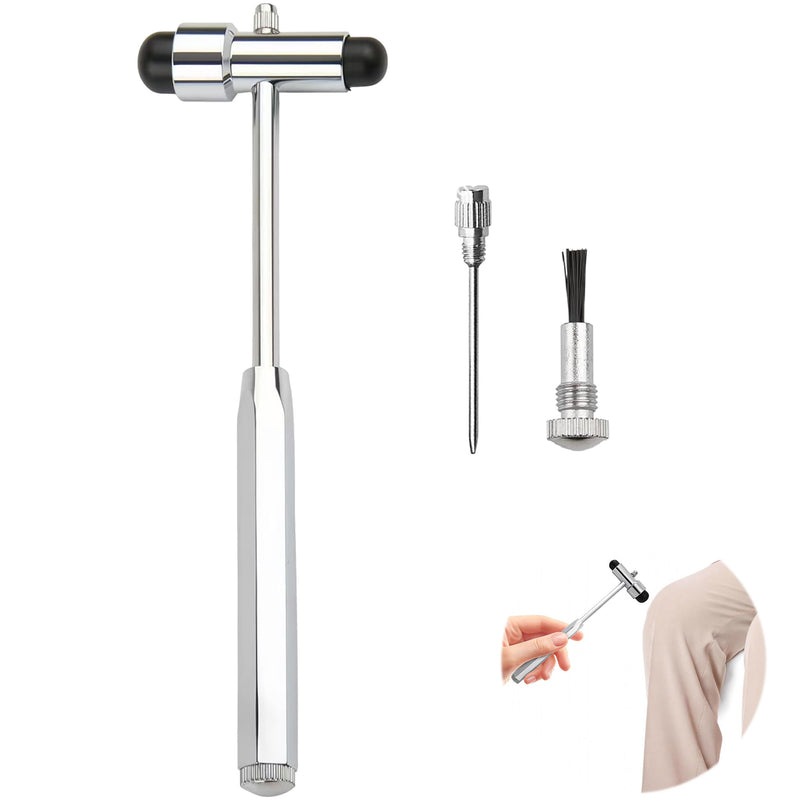 Trömner Neurological Reflex Hammer for Medicine, Neurological Reflex Hammer with Built-in Brush and Needle, Versatile Diagnostics, for Medical and Care Applications