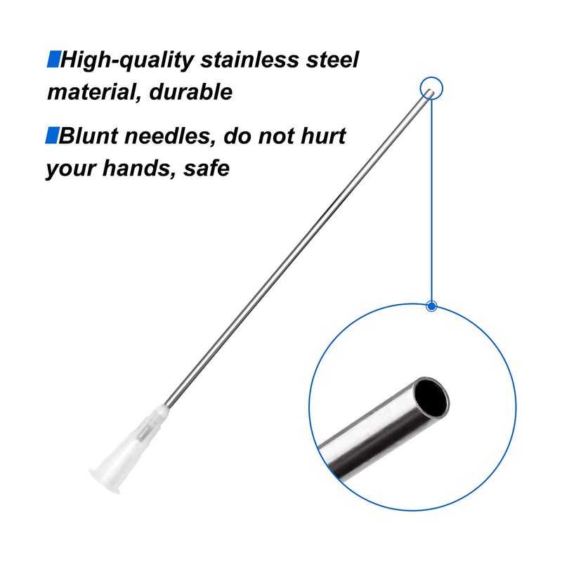 [Australia - AusPower] - 6 Pack-10ml Ink Syringe with 16 Ga Blunt Needle Tip and Soft Plastic Tube Suitable for Glue Application,Liquid Dispensing and Measuring, Pet Food Feeding,Refilling Ink Cartridges,CISS or Flux pen 10ML/6PACKS 