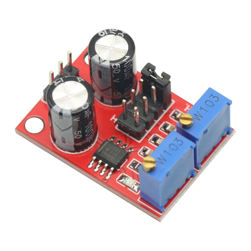 [Australia - AusPower] - 5Pcs NE555 Pulse Frequency,Pulse Generator, Duty Cycle Adjustable Module,Square/Rectangular Wave Signal Generator,Stepping Motor Driver 
