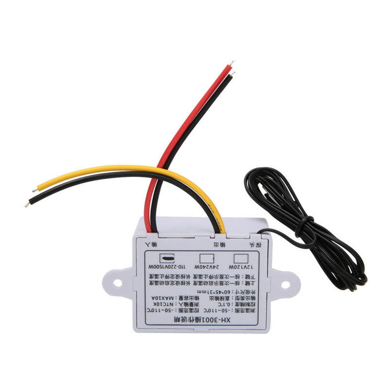 [Australia - AusPower] - XH-W3001 Temperature Controller Thermostat Switch, Digital LED Programmable Incubator Heating Cooling Electronic Thermostat with Waterproof Sensor Probe 24V/110-220V Range from -50℃ to 110℃(110-220V) 110-220V 