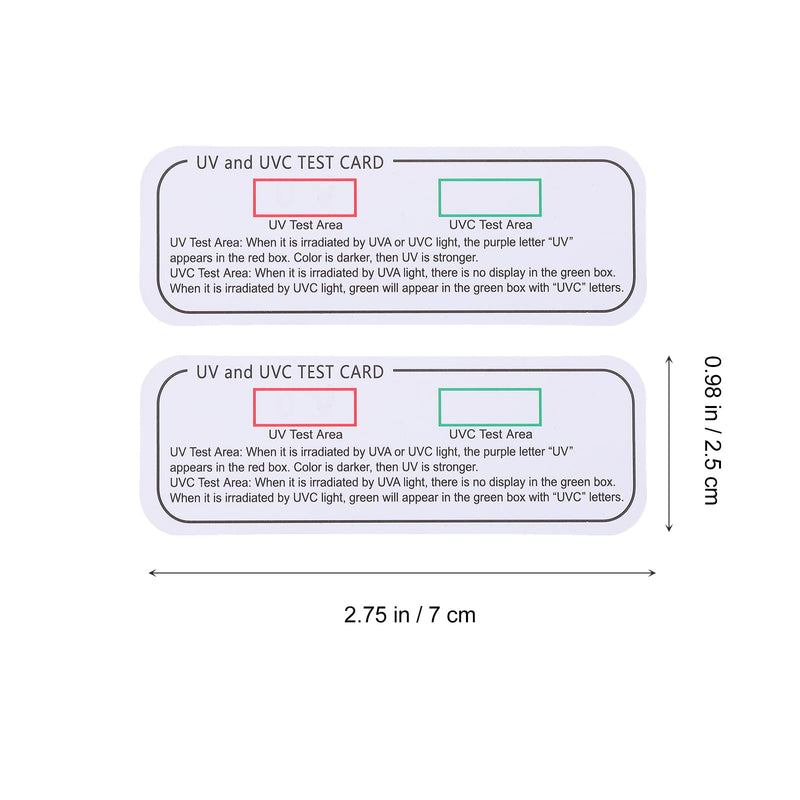 [Australia - AusPower] - Uv Test Cards for Uvc Devices Professional PVC Waterproof Test Strips Color Change Indicator for Uv Calibration and Quality Control 
