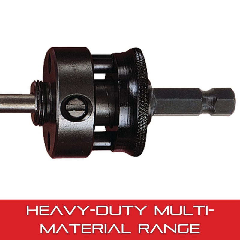 Starrett Quick Hitch Hole Saw Arbor with 1/4" Carbide Tipped Pilot Drill - Ideal for Professional and Home Improvement, 5/8"-18 Screw Thread, 11/32" Shank Size - XA10 1/4" Drill x 8.75mm Shank x 5/8"-18 Screw Thread